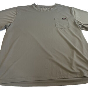 Dickies Pocket T Shirt Men 3XL Olive Green Workwear Crewneck Tee